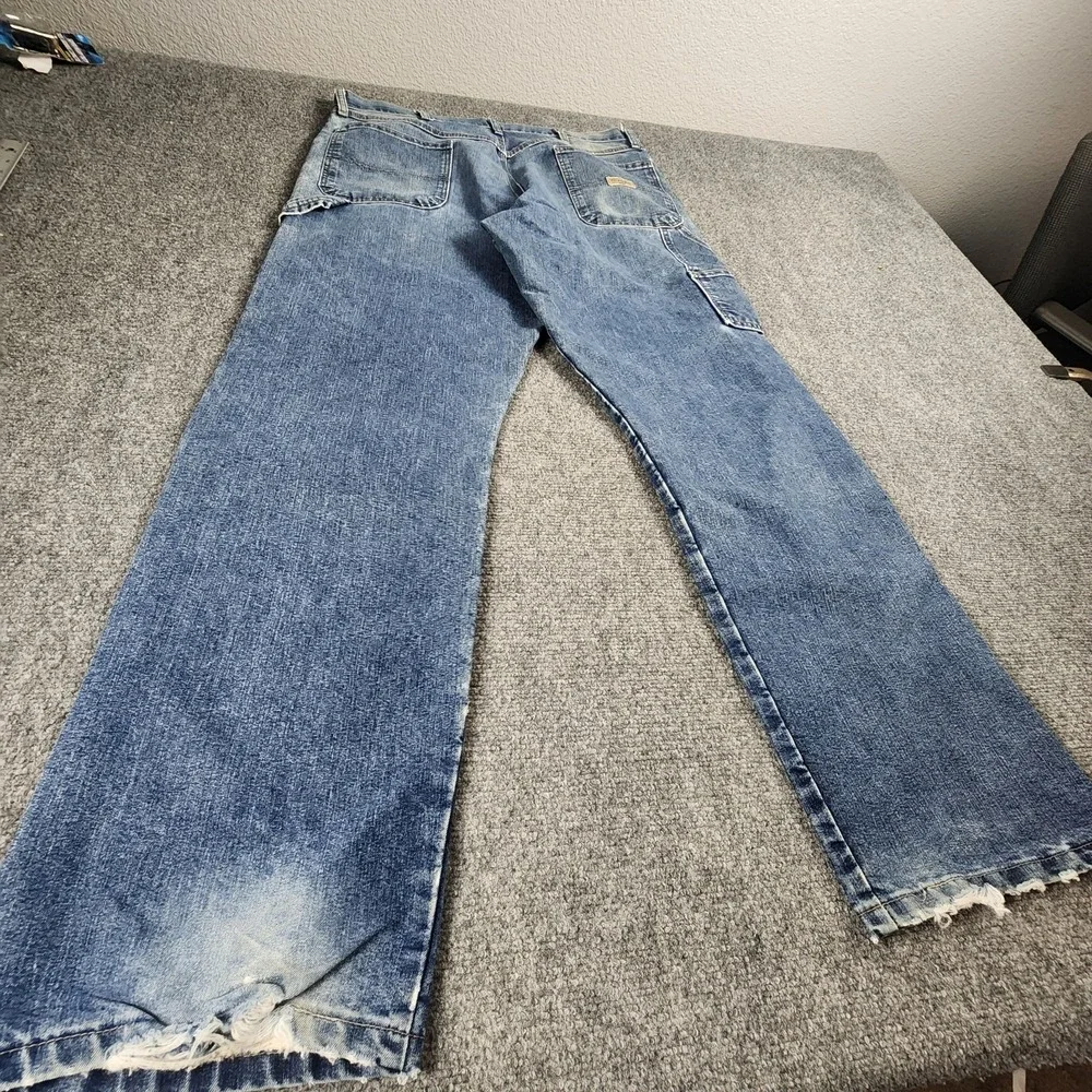 Wrangler Men's Vintage Carpenter Jeans‎ 36x34 Distressed Baggy Y2K Denim